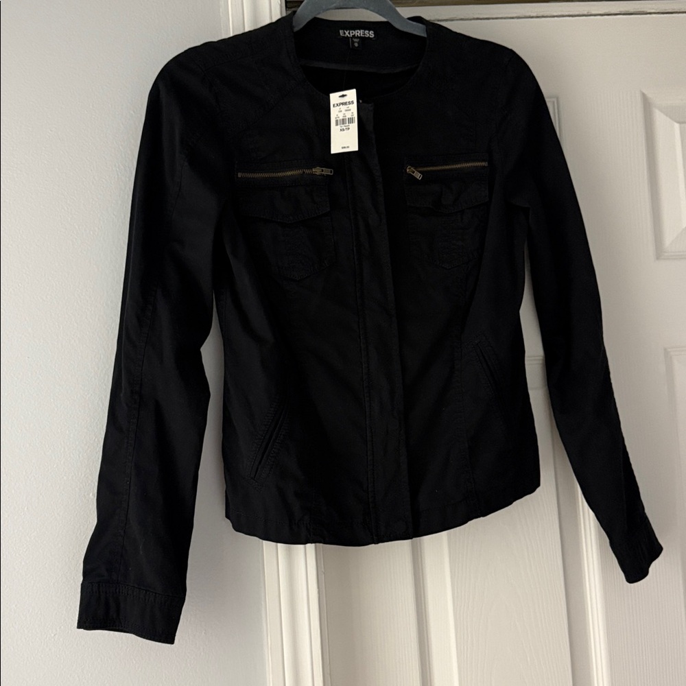 Express Classic Black Zip-Up Jacket